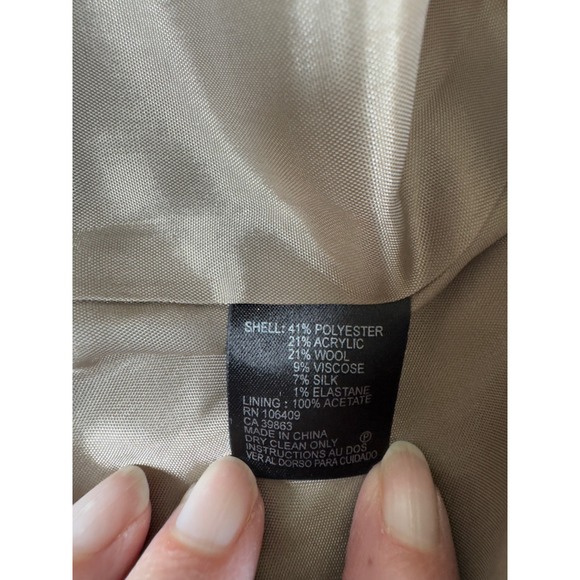 Antonio Melani Women Size 6 Brown Tweed Cap Sleeve Sheath‎ Dress Business Casual - Picture 10 of 11